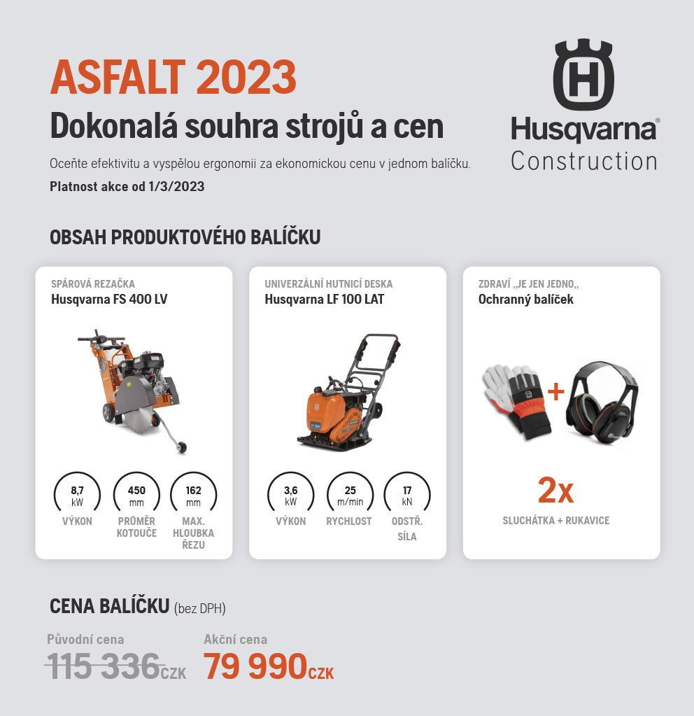 Akce Husqvarna ASFALT 2023
