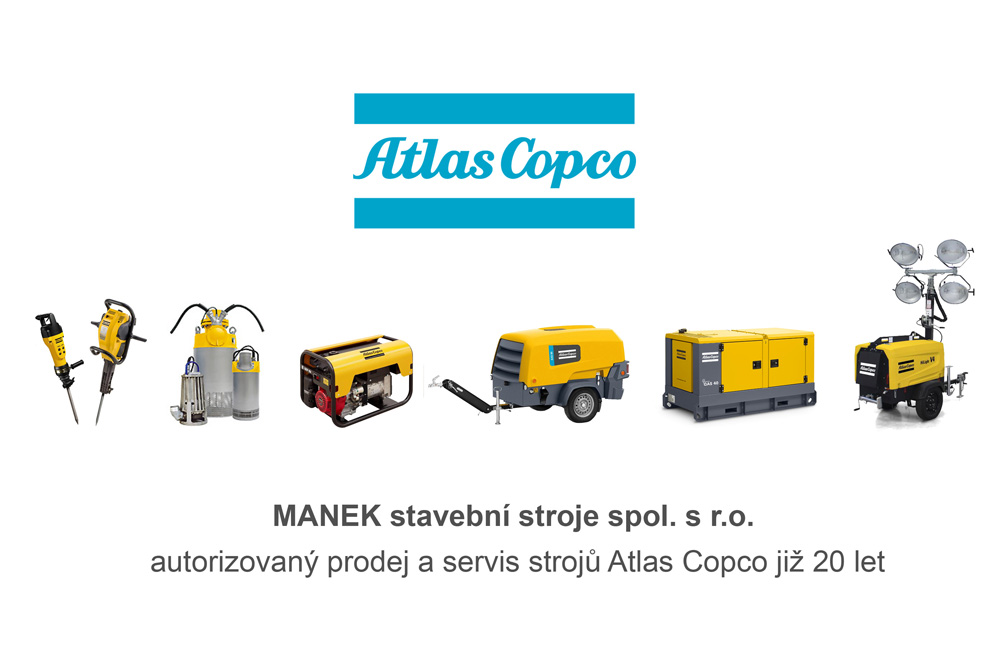 Prodej a servis mobilních kompresorů a generátorů Atlas Copco