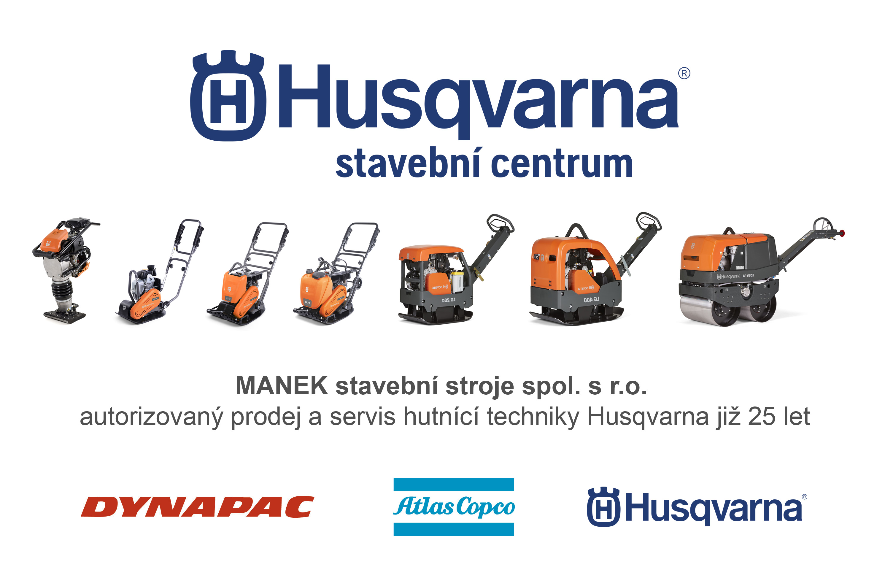 Vibrační technika Husqvarna / Atlas Copco / Dynapac